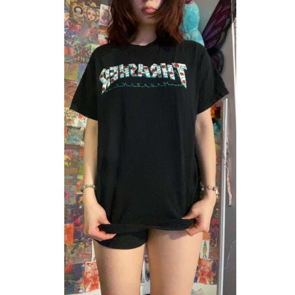 black thrasher shirt